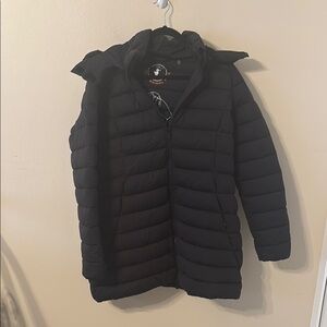 Save the Duck Plumtech Synthetic Recycled Down Removable Hooded Puffer Jacket
